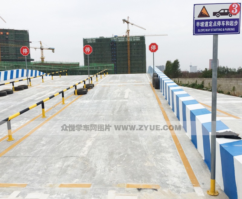 南寧儒春堂駕校半坡起步和定點停車